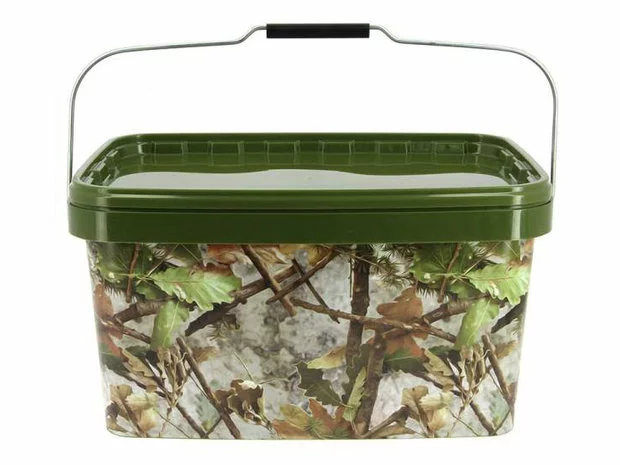 NGT Rechthoekige Emmer Camo 12,5 Liter 1 NGT Rechthoekige Emmer Camo 12,5 Liter