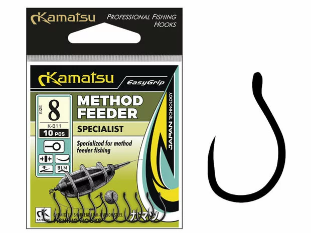 Kamatsu Method Feeder Haken Specialist Barbless 10 St. 1 Kamatsu Method Feeder Haken Specialist Barbless 10 St.