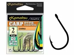 Kamatsu Teflon Karperhaken Chinu Bruin 5 St.