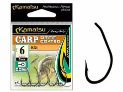 Kamatsu Teflon Karperhaken Kiji Curve Shank Bruin 5 St.