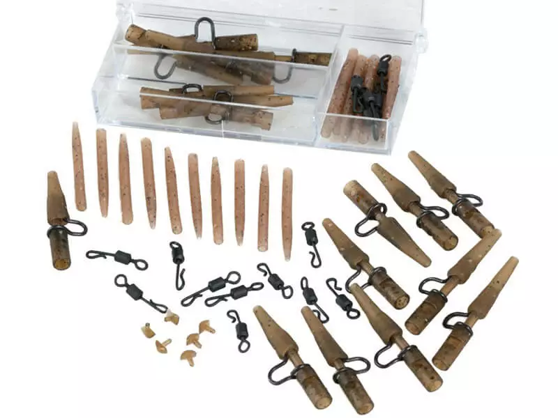 Extra Carp Camouflage Heavy Lead Clip Set + Swivels + Sleeves 10 St. 1 Extra Carp Camouflage Heavy Lead Clip Set + Swivels + Sleeves 10 St.