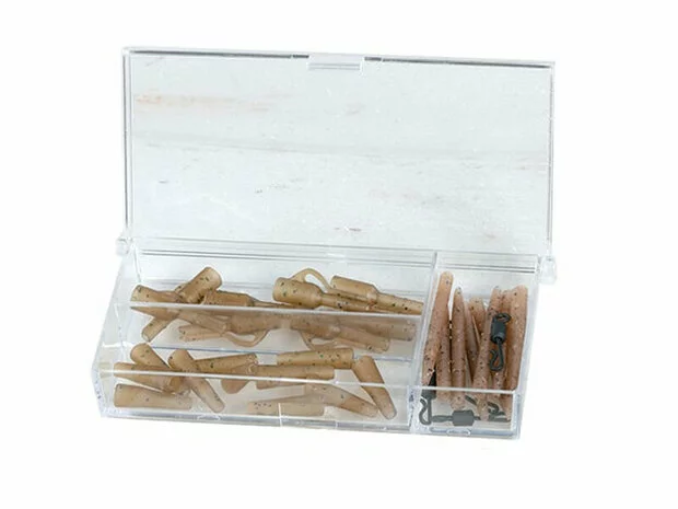 Extra Carp Camouflage Lead Clip Set + Swivels + Sleeves 10 St. 2 Extra Carp Camouflage Lead Clip Set + Swivels + Sleeves 10 St. - Afbeelding 2