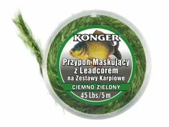 Konger Leadcore Leader Weed Donker 5 M.