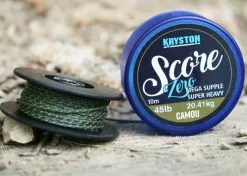 Kryston Score ZERO Leadfree Leader 45 Lb Camou 10 M. -Rig materiaal Winkel 1923754866